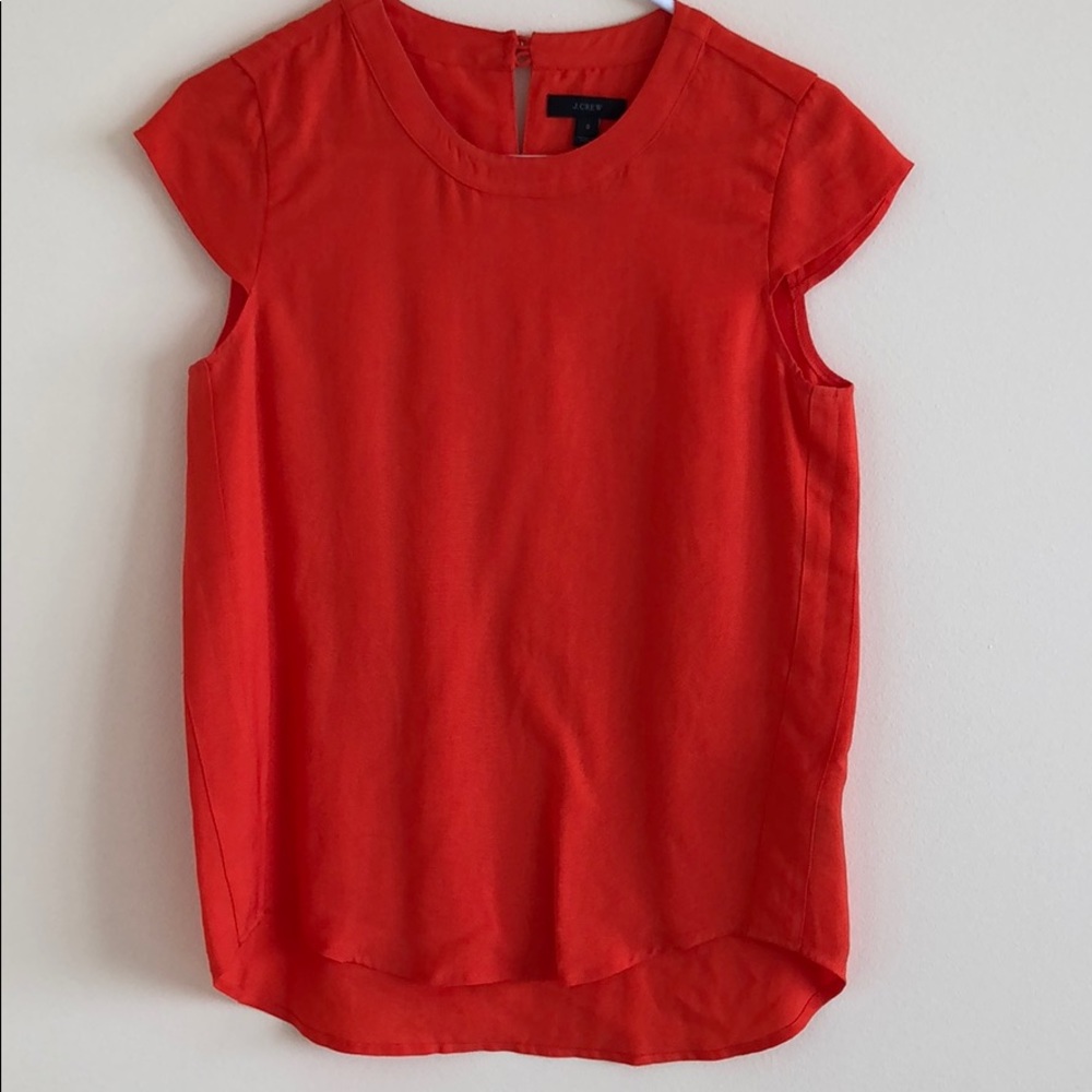 J. Crew Orange Blouse
